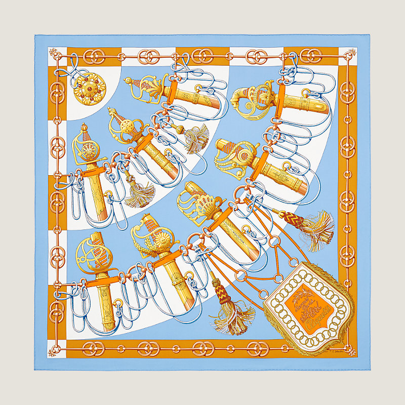 Hermès cliquetis discount silk scarf